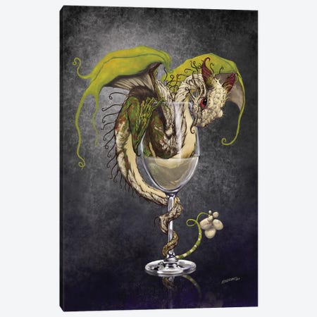 White Wine Dragon Canvas Print #SYR140} by Stanley Morrison Canvas Wall Art