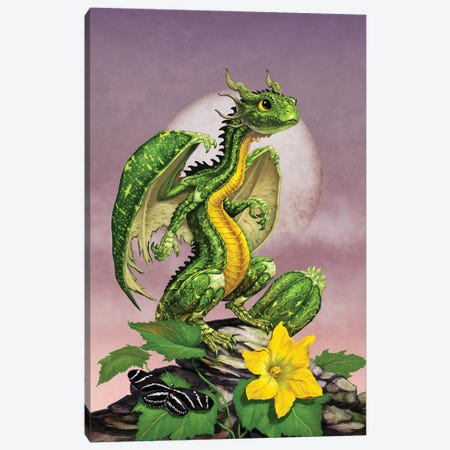 Zucchini Dragon Canvas Print #SYR155} by Stanley Morrison Canvas Art