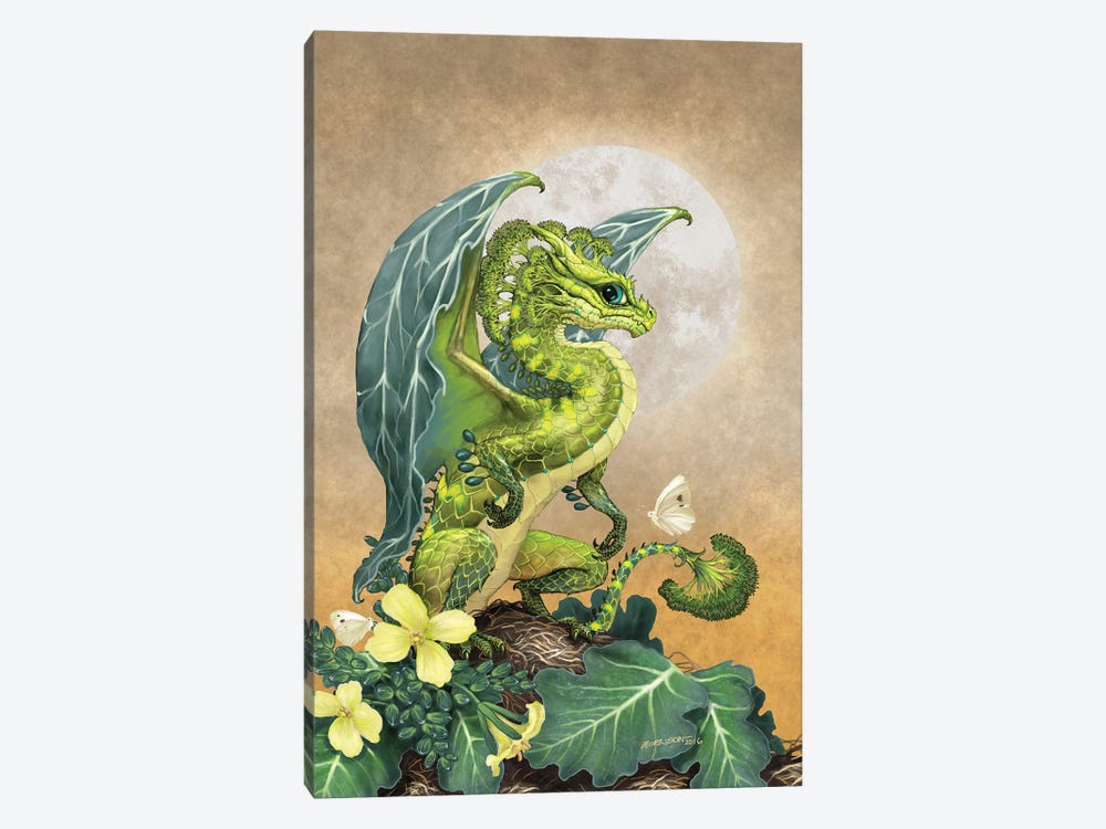 Broccoli Dragon by Stanley Morrison 1-piece Canvas Art Print