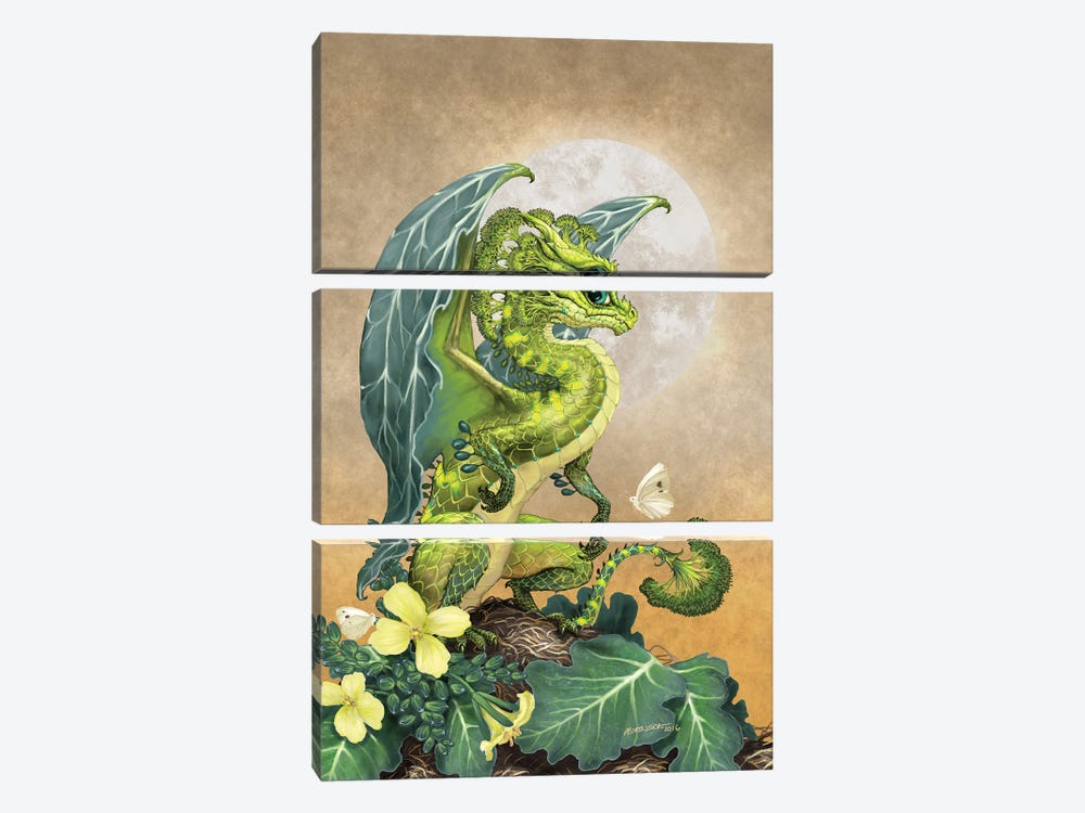 Broccoli Dragon by Stanley Morrison 3-piece Art Print