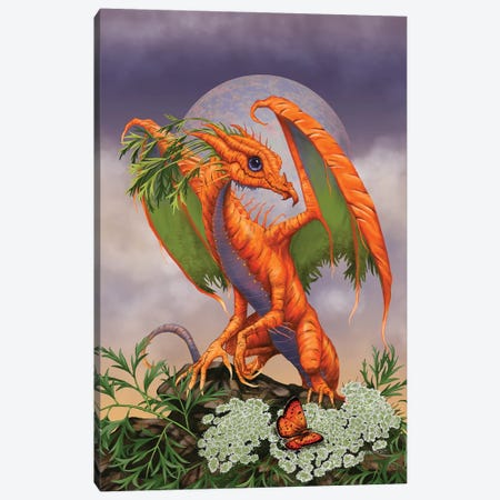Carrot Dragon Canvas Print #SYR18} by Stanley Morrison Art Print