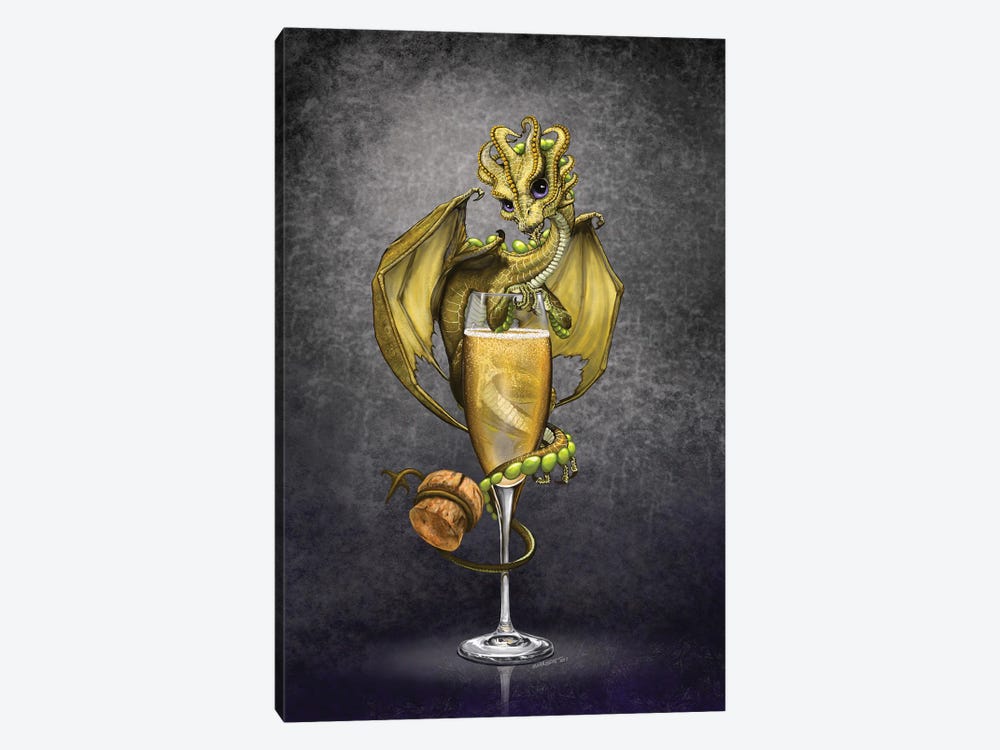 Champagne Dragon by Stanley Morrison 1-piece Canvas Art Print