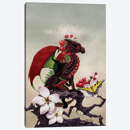 Cherry Dragon Canvas Print #SYR25} by Stanley Morrison Canvas Art Print