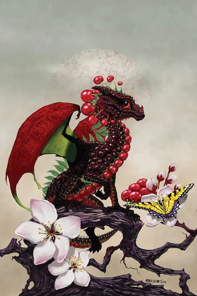 Dragons: Cherry Dragon by Stanley Morrison