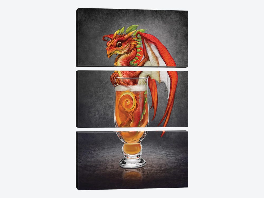 Cider Dragon by Stanley Morrison 3-piece Canvas Artwork
