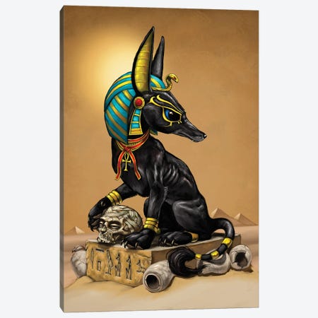 Anubis Canvas Print #SYR2} by Stanley Morrison Canvas Wall Art