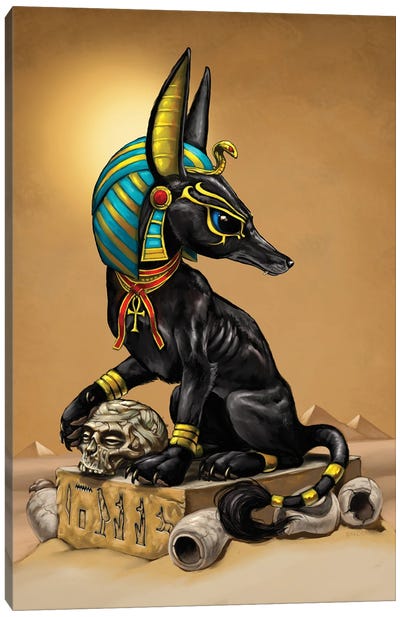 Anubis Canvas Art Print - Egypt Art
