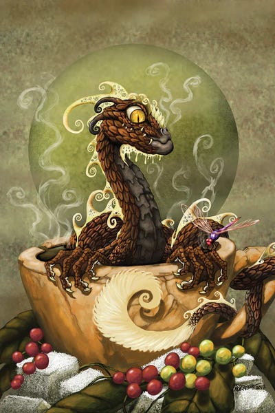Dragons: Coffee Dragon by Stanley Morrison