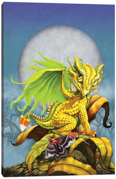 Corn Dragon Canvas Art Print - Stanley Morrison
