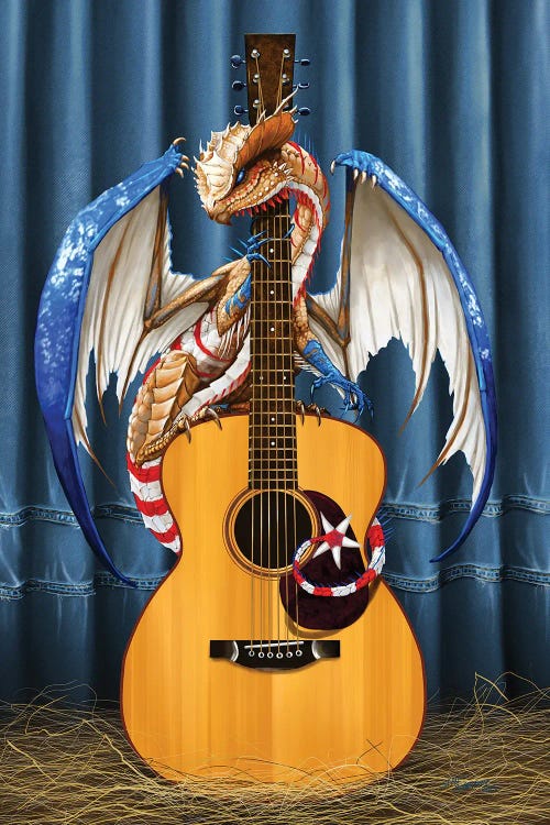 Country Music Dragon by Stanley Morrison wall art