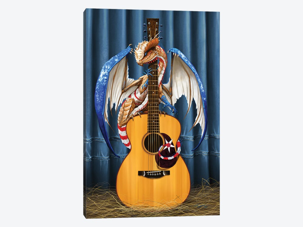 Country Music Dragon by Stanley Morrison 1-piece Canvas Wall Art