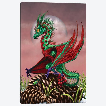 Cranberry Dragon Canvas Print #SYR33} by Stanley Morrison Art Print