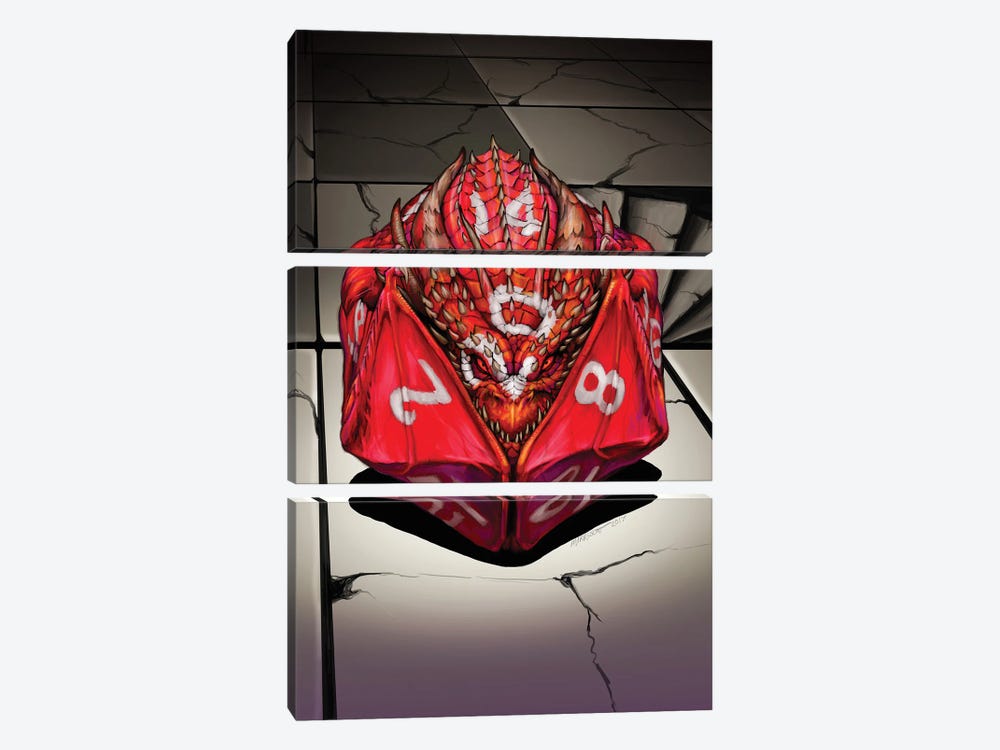 D20 by Stanley Morrison 3-piece Canvas Wall Art
