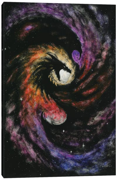 Dragon Galaxy Canvas Art Print - Stanley Morrison