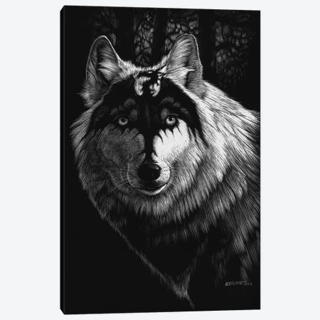 Dragon Wolf Canvas Print #SYR40} by Stanley Morrison Canvas Art
