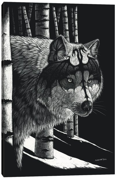 Dragon Wolf II Canvas Art Print