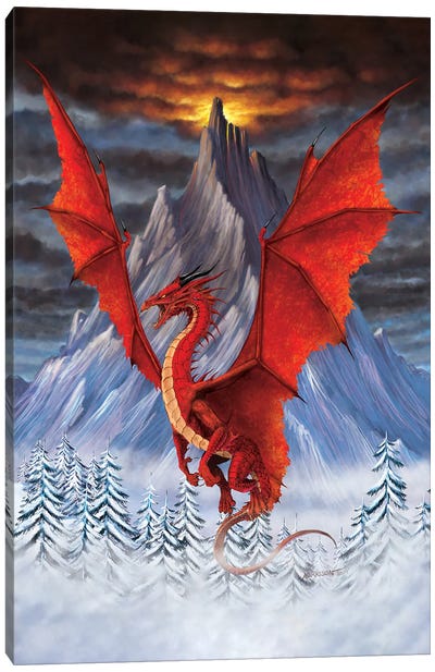 Evil Dragon II Canvas Art Print - Stanley Morrison