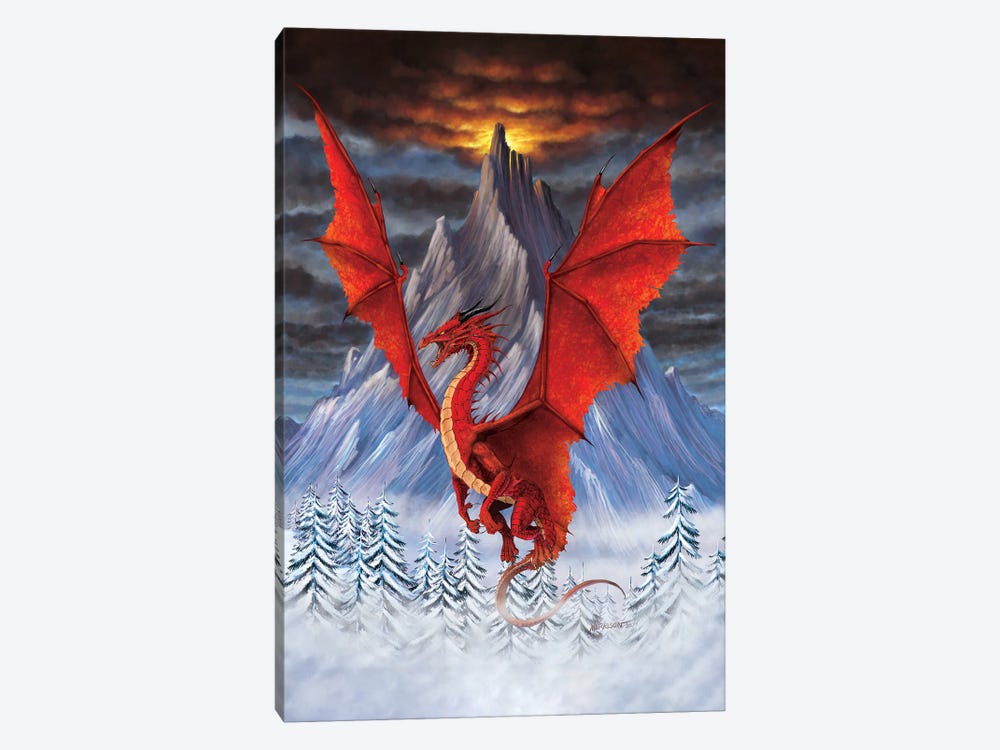 Evil Dragon II by Stanley Morrison 1-piece Canvas Print