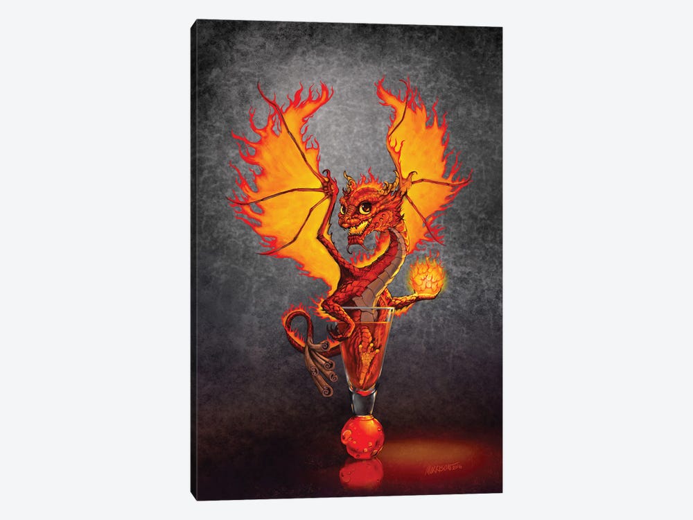 Fireball Dragon by Stanley Morrison 1-piece Canvas Wall Art