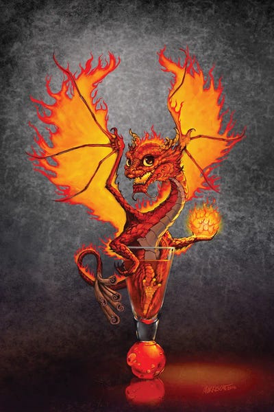 Stanley Morrison: Fireball Dragon by Stanley Morrison