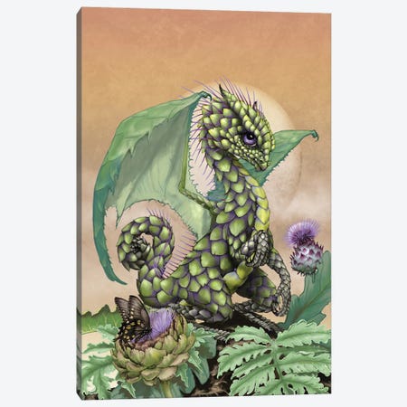 Artichoke Dragon Canvas Print #SYR4} by Stanley Morrison Art Print