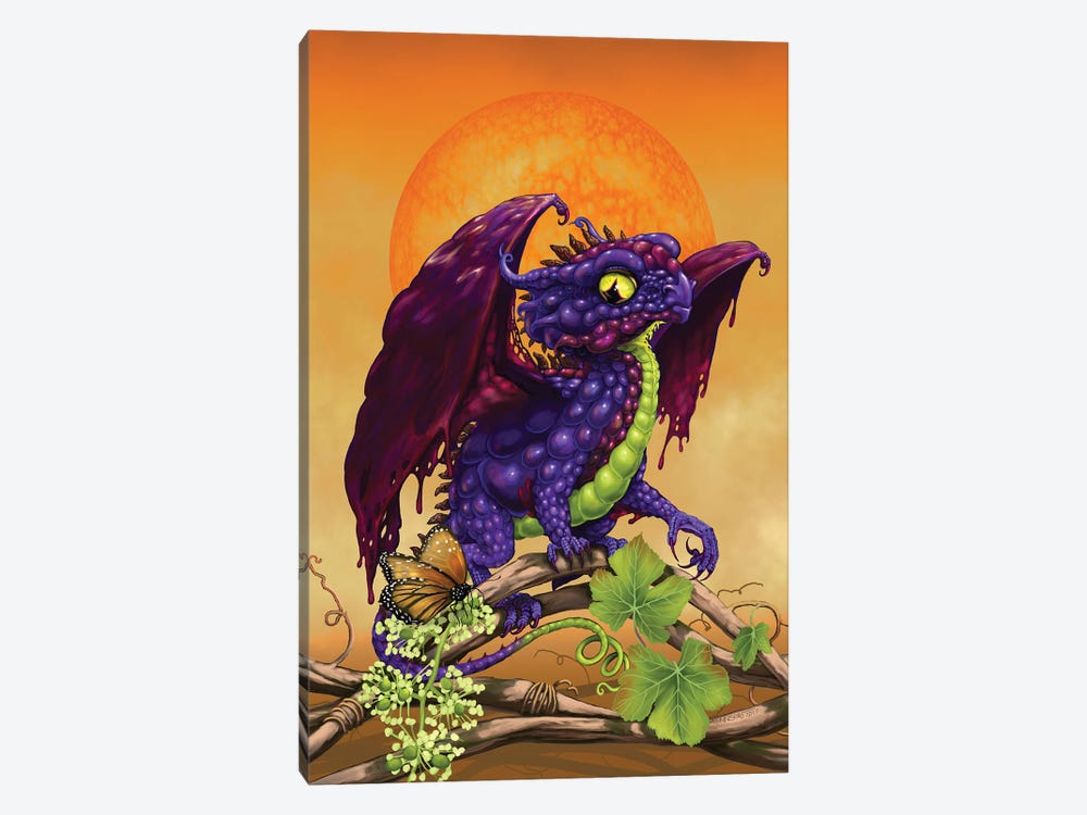 Grape Jelly Dragon by Stanley Morrison 1-piece Art Print