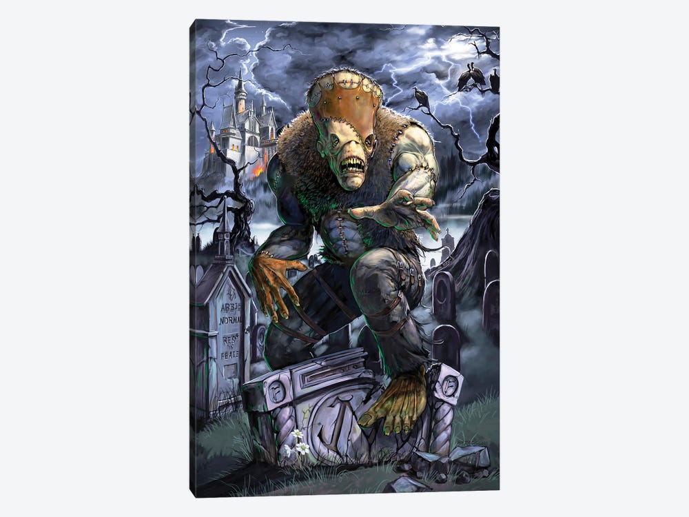 Graveyard Monster by Stanley Morrison 1-piece Canvas Art Print
