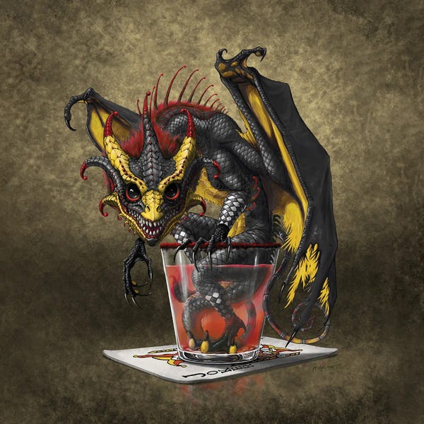 Stanley Morrison: Joker Card Dragon by Stanley Morrison
