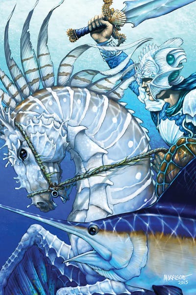 Knight Of Swords by Stanley Morrison multi panel art