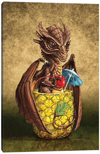 Mai Tai Dragon Canvas Art Print - Stanley Morrison