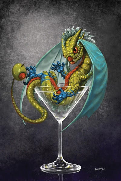 Dragons: Martini Dragon by Stanley Morrison