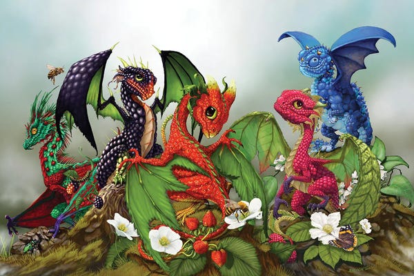 Stanley Morrison: Mixed Berries Dragons by Stanley Morrison