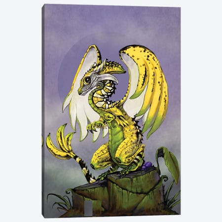 Banana Dragon Canvas Print #SYR7} by Stanley Morrison Art Print