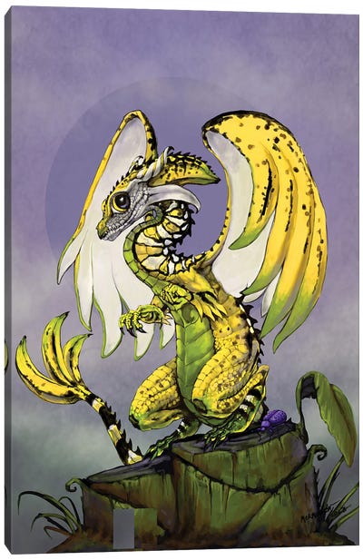 Banana Dragon Canvas Art Print - Stanley Morrison
