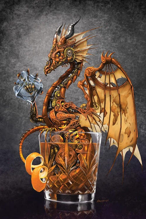 Old Fashioned Dragon by Stanley Morrison wall art