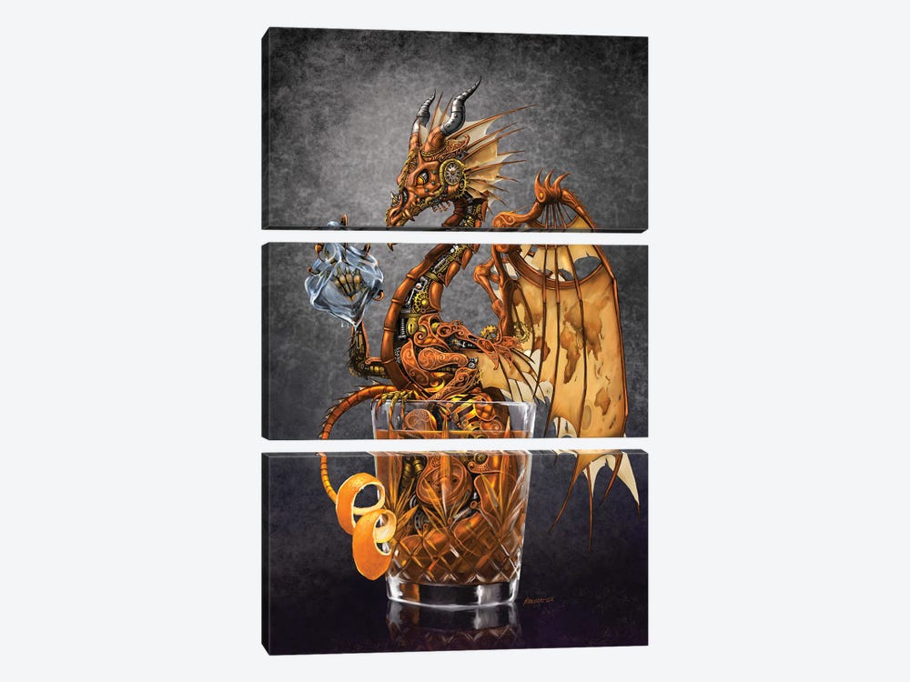 Old Fashioned Dragon by Stanley Morrison 3-piece Art Print