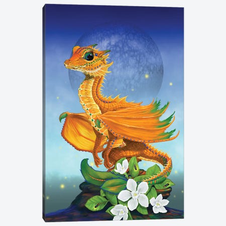 Orange Dragon Canvas Print #SYR86} by Stanley Morrison Art Print