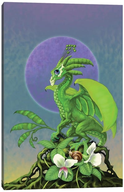 Pea Pod Canvas Art Print - Friendly Mythical Creatures