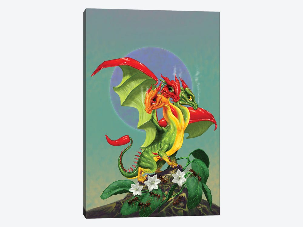 Peppers Dragon by Stanley Morrison 1-piece Canvas Print