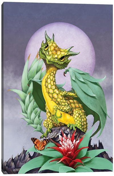 Pineapple Canvas Art Print - Friendly Mythical Creatures
