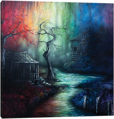Colorful Days Down In The Bayou Canvas Art Print - Sherry Arthur