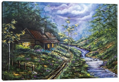 Escaping Canvas Art Print - Cabins