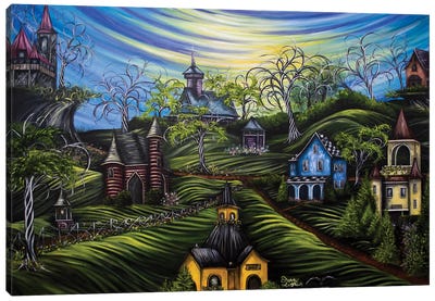 Hallows Eve Countryside Canvas Art Print - Sherry Arthur