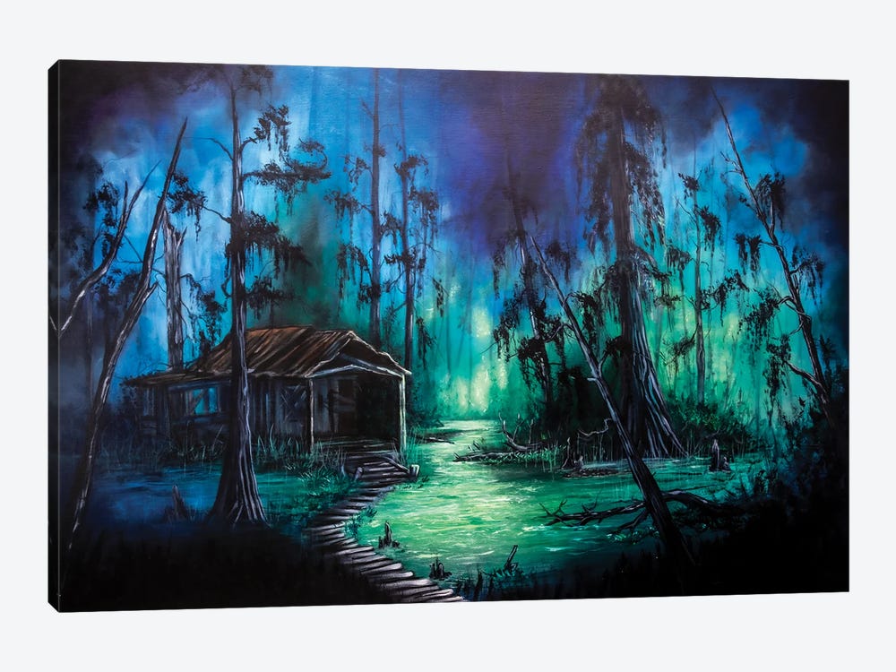 Night Song Of A Bayou by Sherry Arthur 1-piece Canvas Artwork