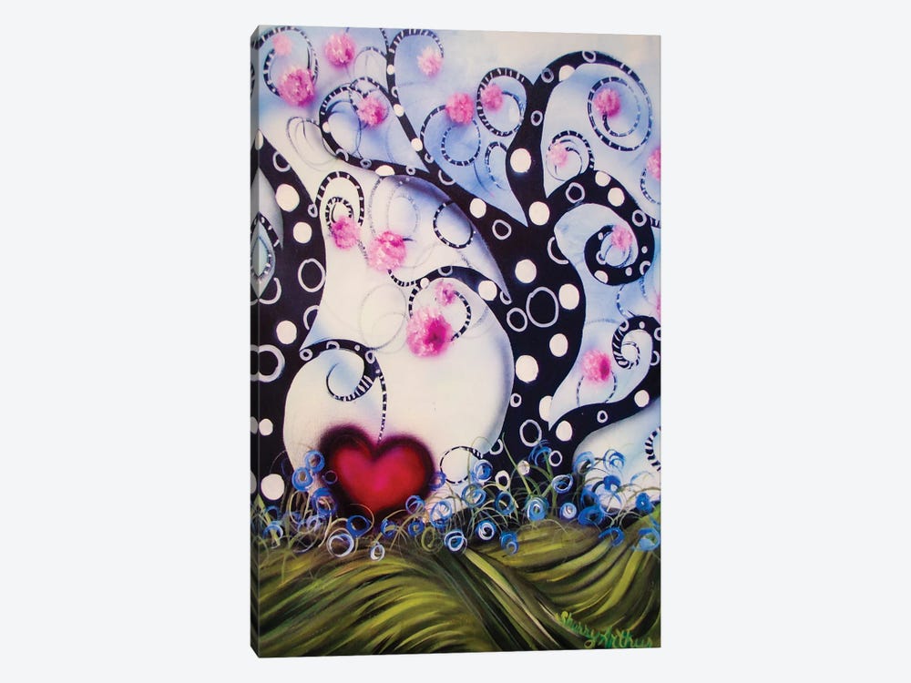 Untitled Heart by Sherry Arthur 1-piece Canvas Print
