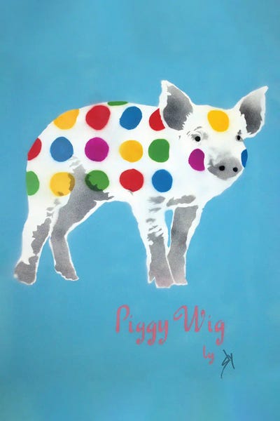 Polka Dot: Piggy Wig by Juan Sly