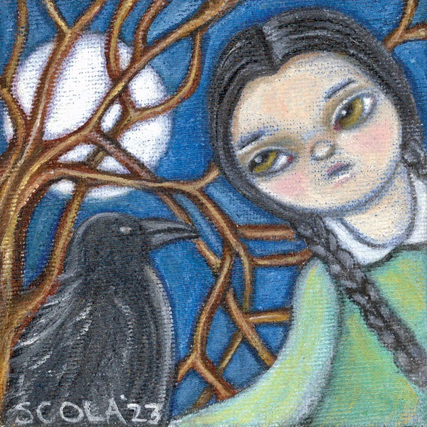 Crows: Crow Whisperer by Sylvia Colasacco