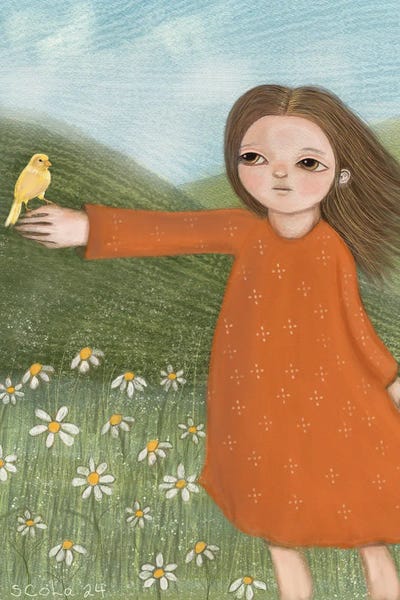 Daisies: Canary by Sylvia Colasacco