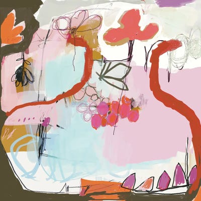 Pomegranate Flowers by Sylvie Lauzon art print