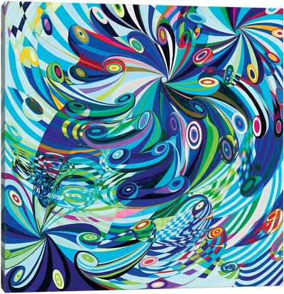 Elan Flow VI Canvas Art Print - Psychedelic & Trippy Art